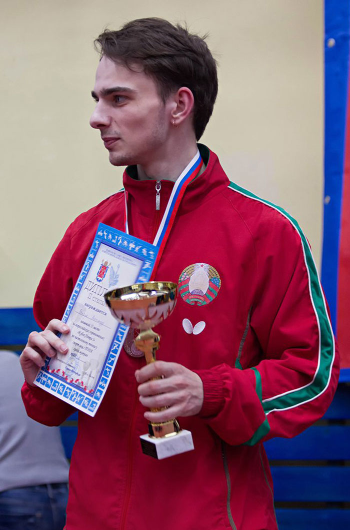 Александр Бейчук на всеросийских соревнованиях по настольному теннису