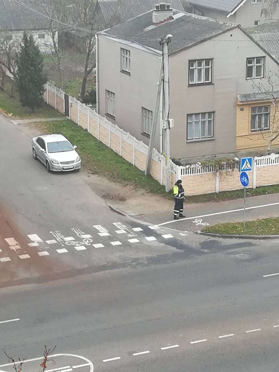 ДТП в Кобрине с участием автомобиля ГАИ в гражданском исполнении
