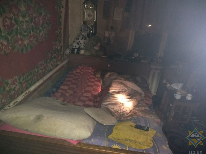 Пожар в Кобрине на Островского