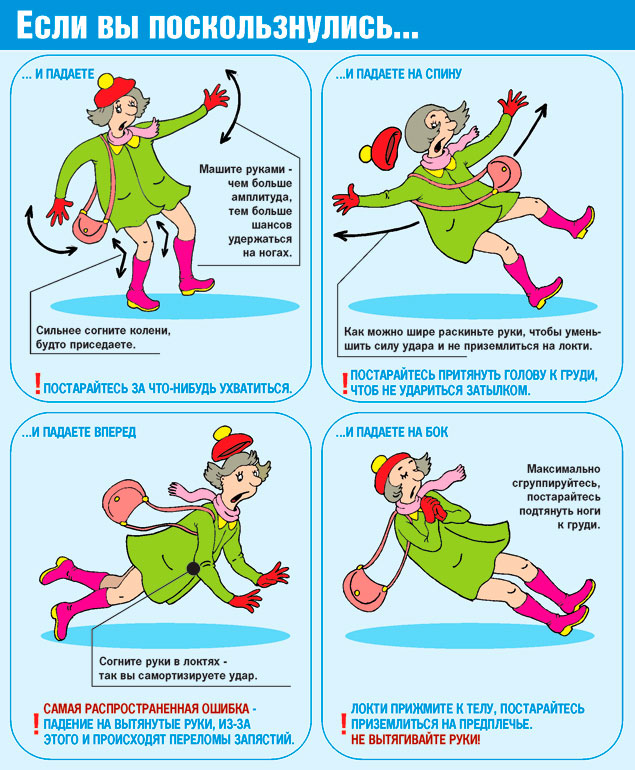 Правила поведения в гололед