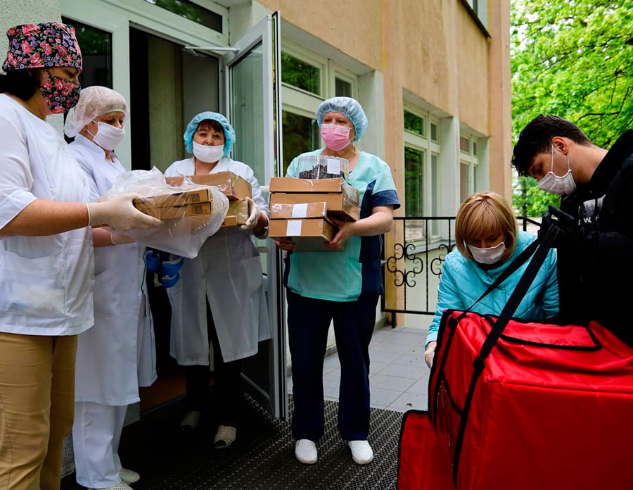 #Пиццувбольницу от ресторана Дискавери
