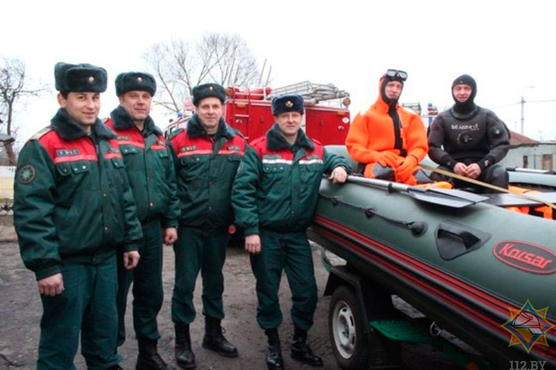 старший пожарный из Кобрина Юрий Батц