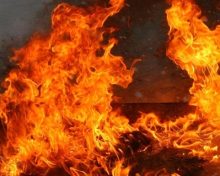 В Кобринском районе в поле сгорело 60 т соломы