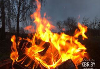 По улице Лучистая в Кобрине был пожар