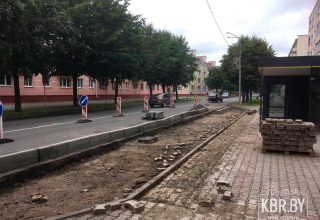 Ремонт улицы Ленина в Кобрине