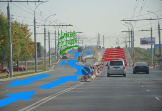 С 15 сентября снова изменится движение на Кобринском путепроводе в Бресте (смотрите как)