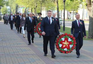 Торжественное мероприятие в Кобрине 9 мая