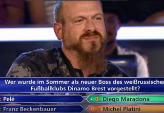 В Германии мужчина не смог выиграть в телешоу 2 млн евро из-за вопроса о боссе «Динамо-Брест»