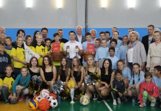 Торжественное открытие спортивного зала в Буховичской школе