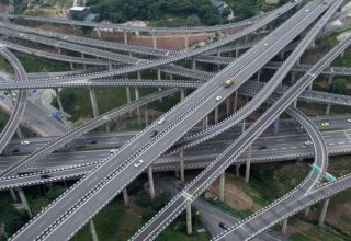 В Китае построили самую безумную в мире дорожную развязку