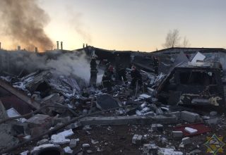 В гаражном кооперативе в Бресте на ул. Коммерческой произошел взрыв