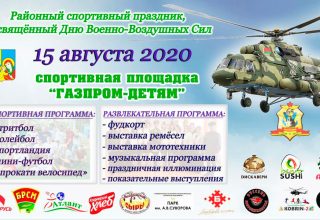 Спортивный праздник, посвященный Дню ВВС пройдет в Кобрине