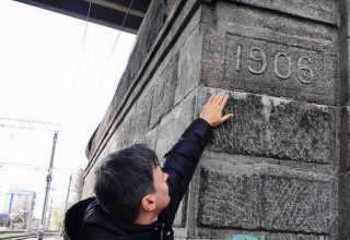 При реконструкции Кобринского моста обнаружены плиты времен Российской империи