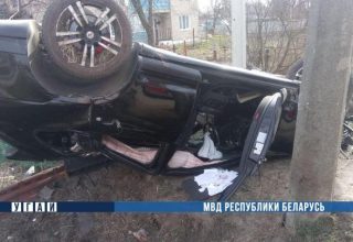 В Кобрине при столкновении с автобусом погиб водитель Porsche