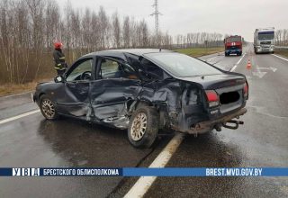 Cложное ДТП произошло на трассе М1 возле Кобрина