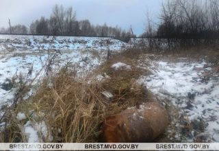В Кобринском районе возле д. Брилево обнаружена авиабомба