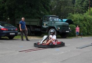 Соревнования по скоростному вождению карта в Кобрине