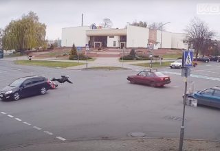 Исполнил джигу-дрыгу в Кобрине и рванул через дорогу