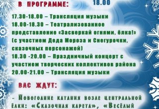 Открытие главной новогодней ёлки Кобрина состоится 17 декабря