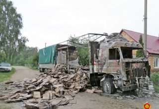 У жителя Кобринского района сгорели две фуры. Совпадение?