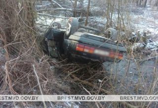 Воспользовался сном приятеля и «отогнал» Audi в кювет
