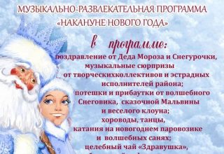 Программа «Накануне Нового года» в Кобрине. 25 декабря